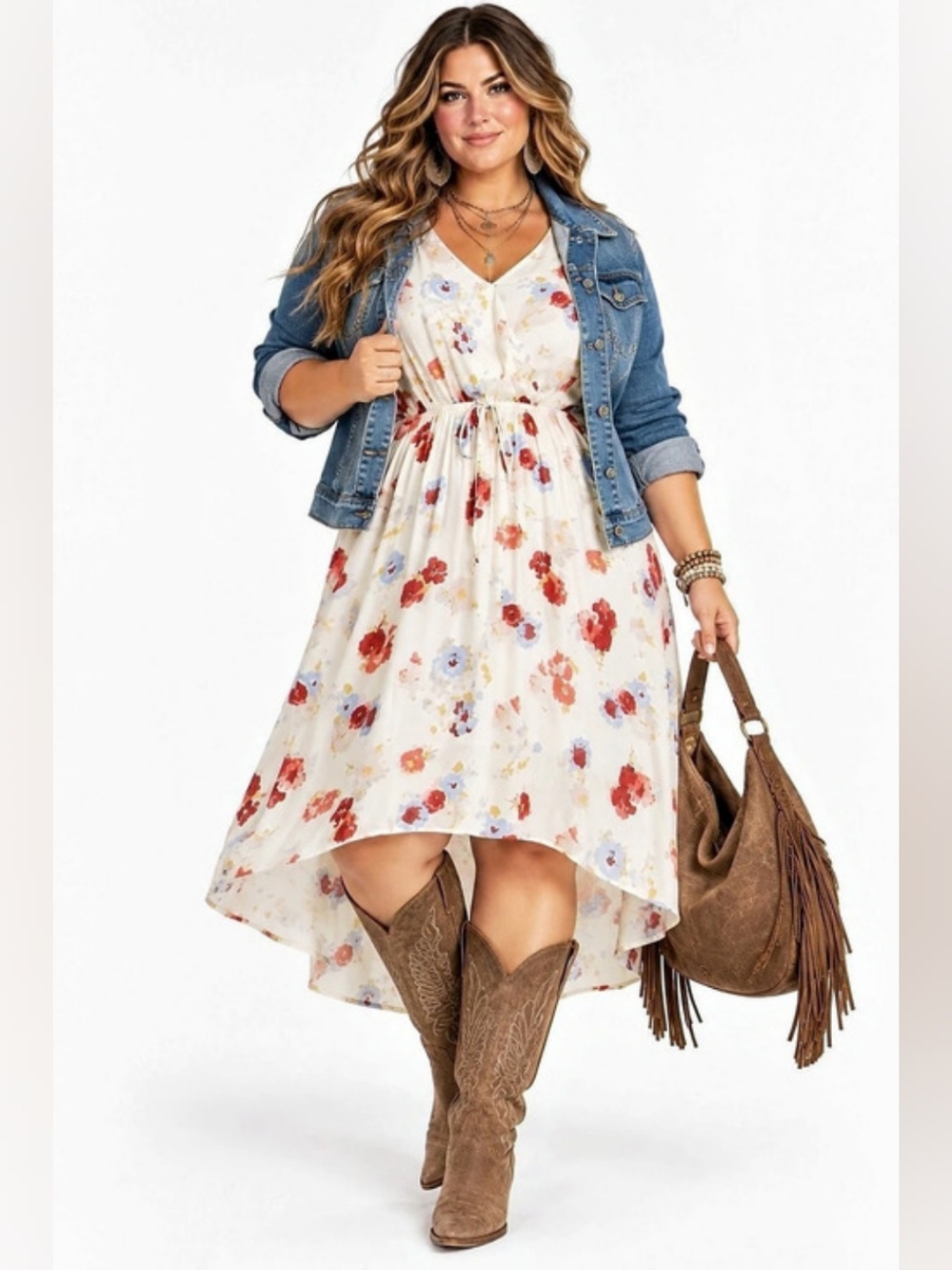Lucky Brand 2X Floral Maxi Dress Boho Cottagecore Western Preppy Fall Transition